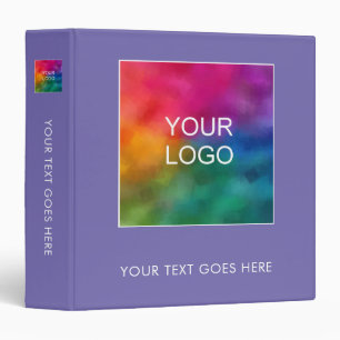 Périwinkle Blue Classeur Modèle Ajouter le logo de