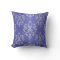 Periwinkle Blue Fancy Floral Damask Pattern