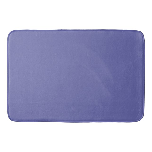 Periwinkle Blue Fashion Color Bath Mat (Front)