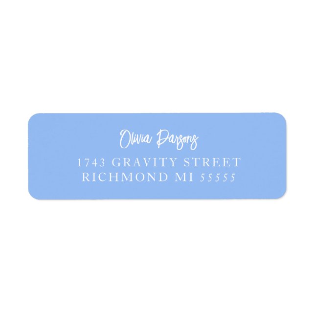 Periwinkle Blue Hand Lettering Scripted  (Front)