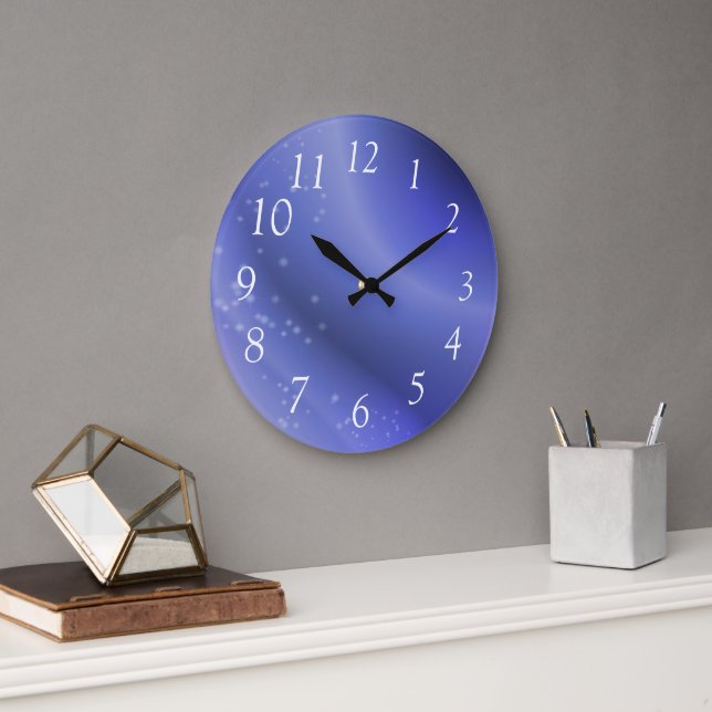 Periwinkle Blue Large Clock (Office)
