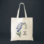 Periwinkle Blue Modern Floral Wedding Welcome Tote Bag<br><div class="desc">A periwinkle colour palette sets this wedding welcome tote bag apart from the rest. The design features a modern floral bouquet, and you may customize all of the text. Coordinating items available.</div>