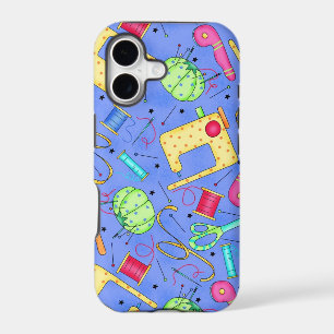 Periwinkle Blue Sewing Notions iPhone Case