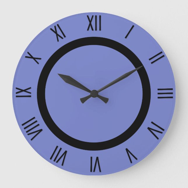 Periwinkle Blue Wall Clock (Front)