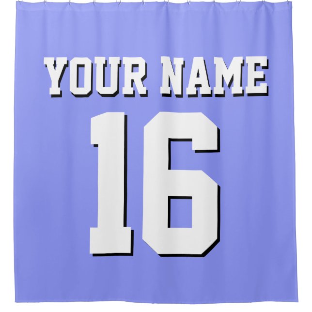 Periwinkle Blue White Sports Jersey Team Jersey (Front)