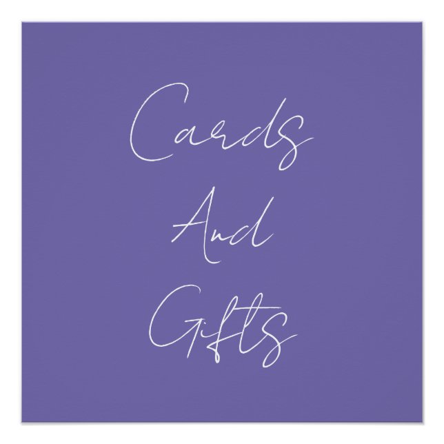 Periwinkle Bridal Shower Baby Shower Wedding 2024 Poster (Front)