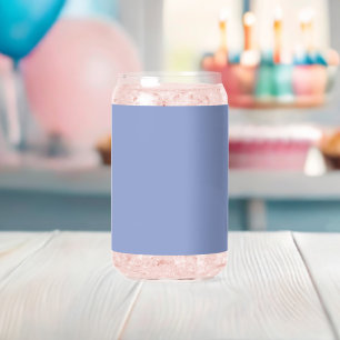 Periwinkle Can Glass