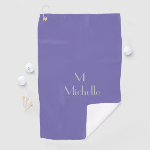 Periwinkle colour - add monogram& name golf towel