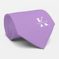 Periwinkle | Elegant Monogram+Name | one-Sided