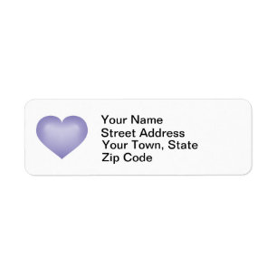 Periwinkle fade heart