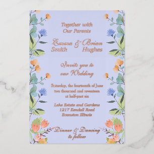 Periwinkle floral 