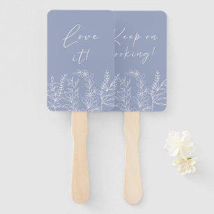 Periwinkle Flower Say Yes To The Dress Hand Fan