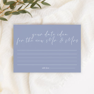 Periwinkle Flowers Date Night Idea Shower Game Stationery