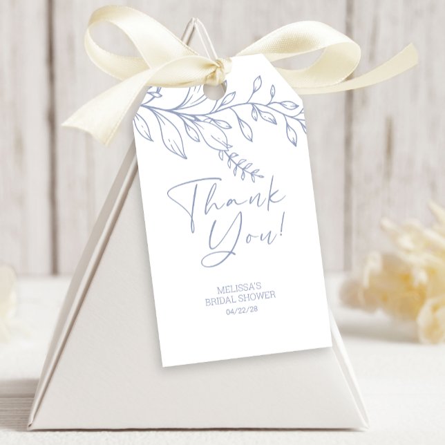 Periwinkle Flowers Wedding Gift Tags (Creator Uploaded)