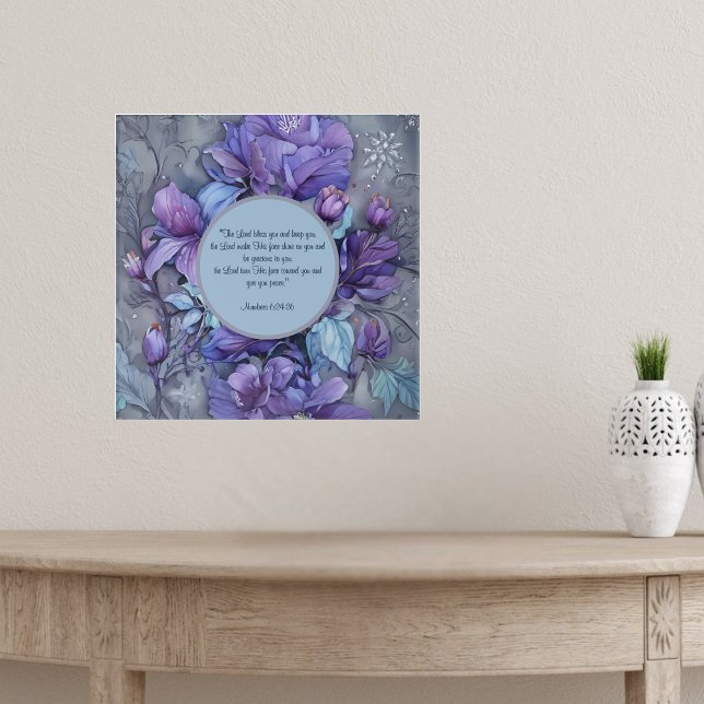 Periwinkle Garden Blessing Customizable  Poster (Creator Uploaded)