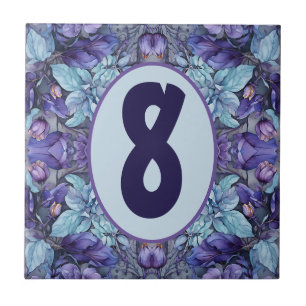 Periwinkle Garden Customizable Tile