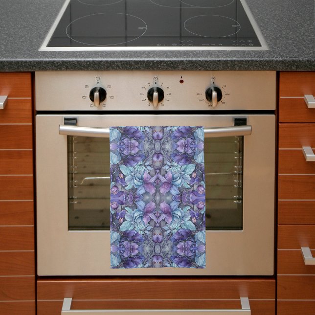 Periwinkle Garden Kitchen Towel (Creator Uploaded)