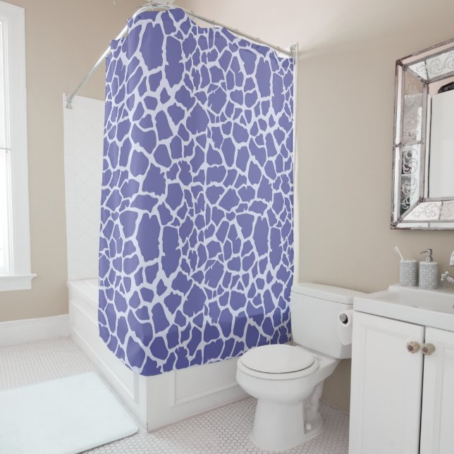 Periwinkle Giraffe Print (In Situ)