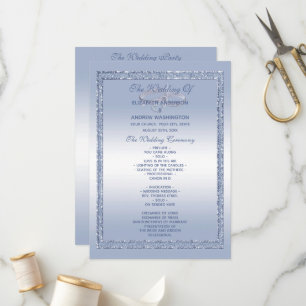 Periwinkle Glitter & Silver Wedding Rings   Program