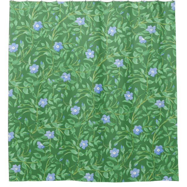 Periwinkle Green White Decorative Chic Floral (Front)
