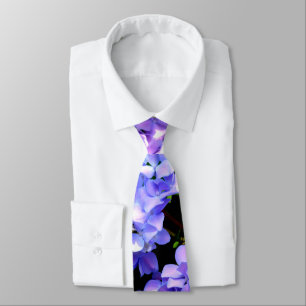Periwinkle Hydrangeas Tie
