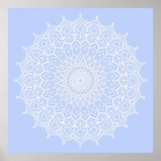Periwinkle Mandala - Bora in Juniper Berry Poster (Front)