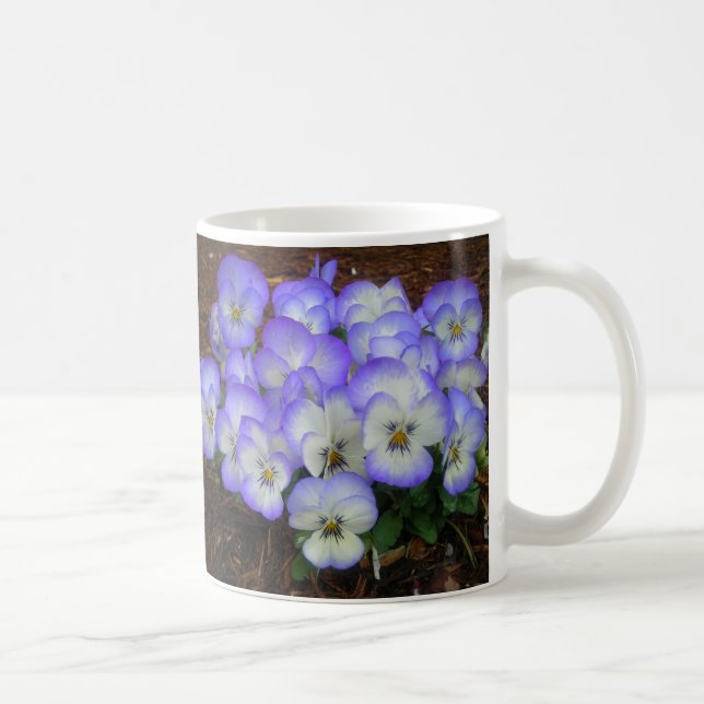 PERIWINKLE PANSIES MUG (Right)