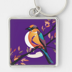 Periwinkle Pelican Bauble Keychain