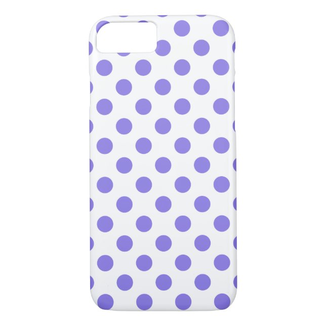 Periwinkle polka dots Case-Mate iPhone case (Back)
