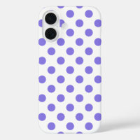 Periwinkle polka dots