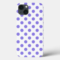 Periwinkle polka dots Case-Mate iPhone case