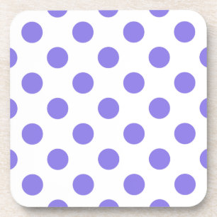 Periwinkle polka dots coaster