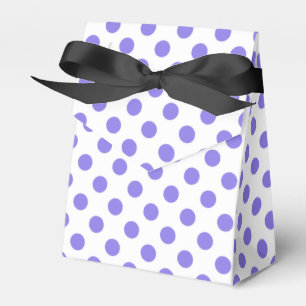 Periwinkle polka dots favor box