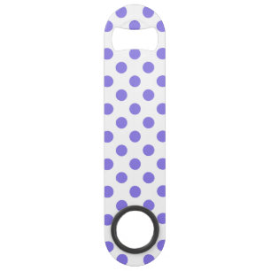 Periwinkle polka dots speed bottle opener