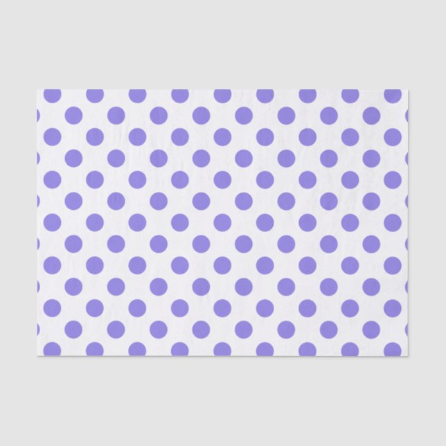 Periwinkle polka dots tissue paper (Front)