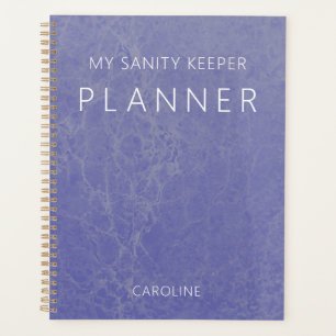 Periwinkle Purple Modern Marble Planner