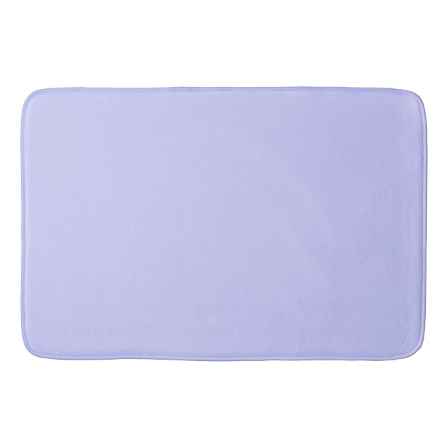 Periwinkle Purple Solid Colour Bath Mat (Front)
