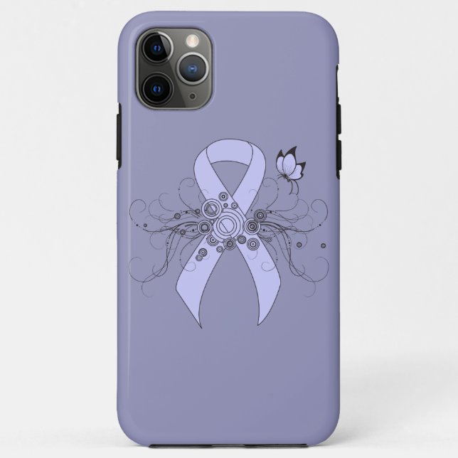 Periwinkle Ribbon with Butterfly Case-Mate iPhone Case (Back)
