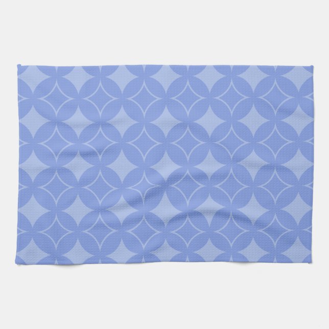 Periwinkle shippo kitchen towel (Horizontal)