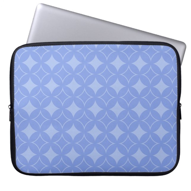 Periwinkle shippo laptop sleeve (Front)