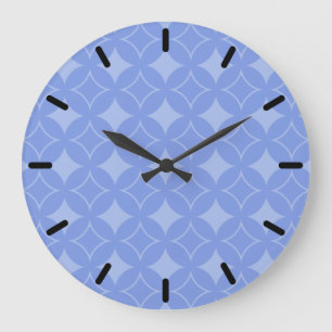 Periwinkle shippo large clock