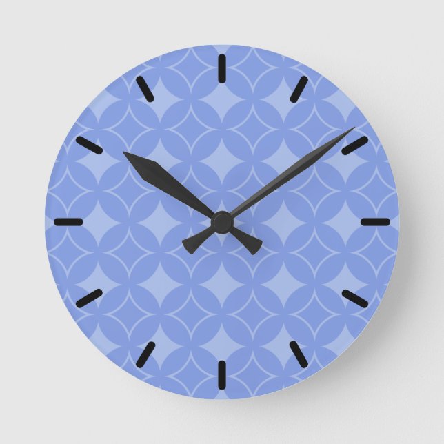 Periwinkle shippo round clock (Front)