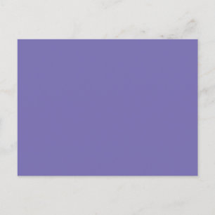 Periwinkle Solid Color Holiday Postcard