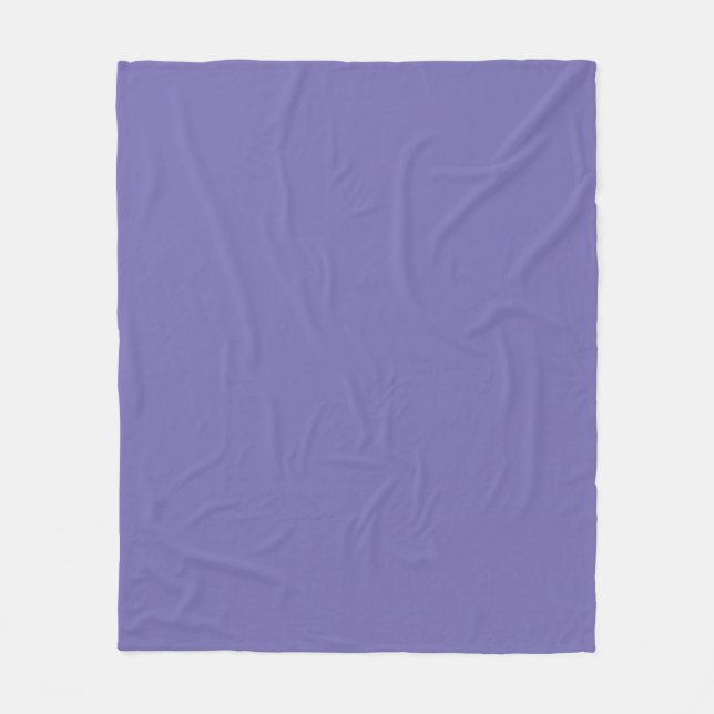 Periwinkle Solid Colour Fleece Blanket (Front)