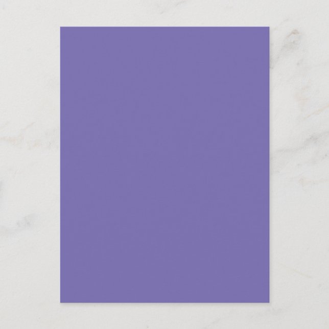 Periwinkle Solid Colour Postcard (Front)