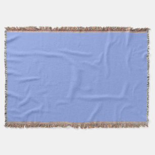 Periwinkle Solid Colour Throw Blanket
