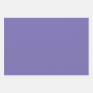 Periwinkle Solid Colour Wrapping Paper Sheet
