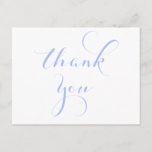 Periwinkle thank you postcards
