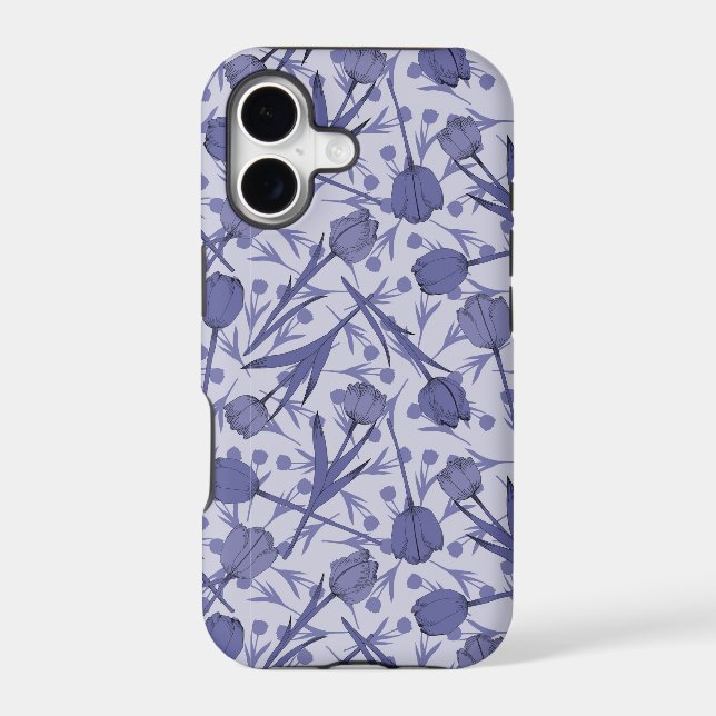Periwinkle tulip flower pattern (Back)