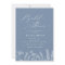 Periwinkle Wildflower Bridal Shower Invitation